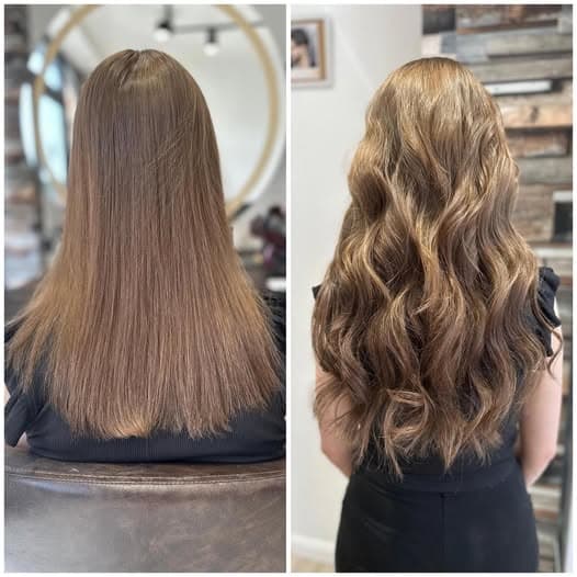 Hair extensions before and after Chatham