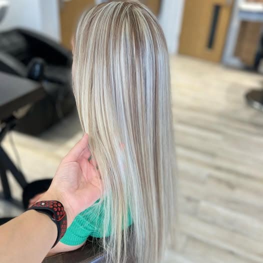 Platinum highlights hair salon Chatham Medway