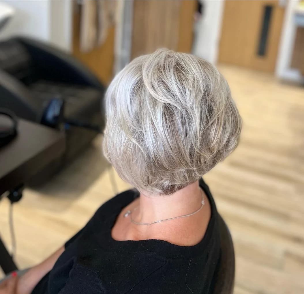 Women's haircut at A Cut Above hair salon Chatham